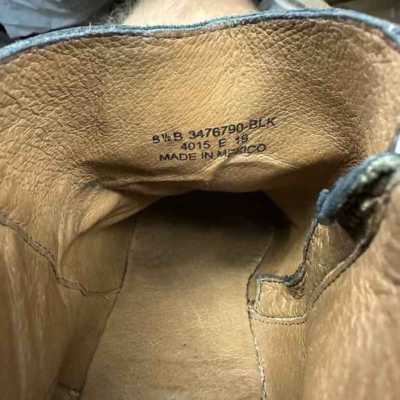 Frye Boots Womens 8.5 Meghan Ankle Bootie Black Round Toe Block Heels 3476790 - Picture 12 of 12